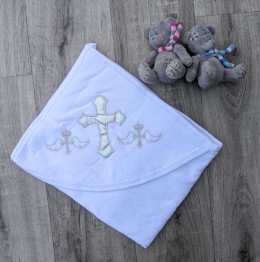 Крыжма Ramel "С крестом" серебро 80*90 см