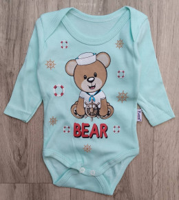 Боді Findik "Bear", бірюзовий,хлопчик, 3-6-9-12-18 місяців
