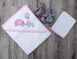 Полотенце Ramel "Зверюшки"розовый, девочка 75*80
