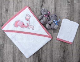 Полотенце Ramel "Зверюшки"коралловый, девочка 75*80