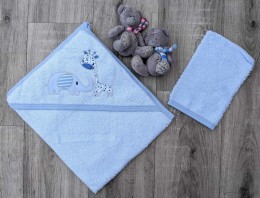 Полотенце Ramel "Зверюшки"голубой, мальчик 75*80