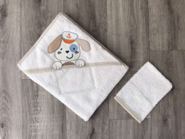 Полотенце Ramel "Собачка"коричневый, мальчик 75*80