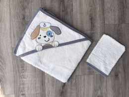 Полотенце Ramel "Собачка"серый, мальчик 75*80