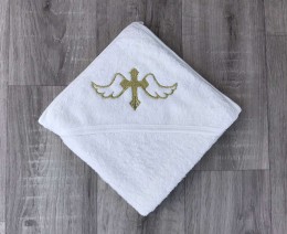 Крижма Ramel "Хрест" золото, унісекс 75*80