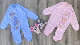 Чоловічок комбінезон "Hello Space", різні кольори мікс, хлопчик+дівчинка 0-3 місяців