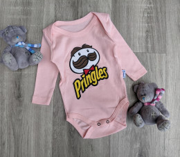 Боді Findik "Pringles", персиковий, дівчинка 3-6-9-12-18 місяців