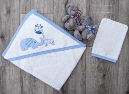 Рушник Ramel "Звірятка" блакитний, хлопчик 75*80