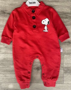 Чоловічок Murat baby "Snoopy", червоний, хлопчик 3-6-9-12 місяців