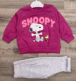 Костюм Bebico "Snoopy" малиновый, девочка 6-12-18-24 месяцев