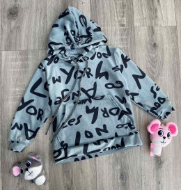 Товстовка "Літери" зелена, дівчинка 2-3-4-5 років