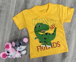 Футболка "DINO" жёлтая, мальчик 1-2-3-4-5 лет