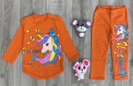Костюм "Unicorn" оранжевый, девочка 3-5-7-9 лет