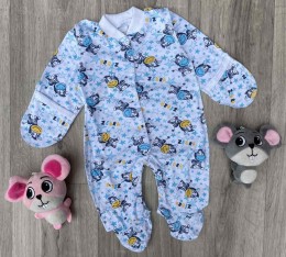 Чоловічок "Зебра" блакитний, хлопчик 0-3 -6 місяців