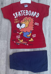 Костюм Buyomus "Skateboard" красный, мальчик 3-4-5-6 лет