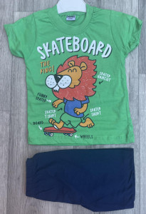 Костюм Buyomus "Skateboard" зелёный, мальчик 3-4-5-6 лет