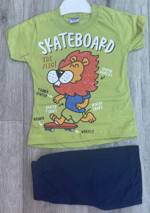Костюм Buyomus "Skateboard" салатневый, мальчик 3-4-5-6 лет