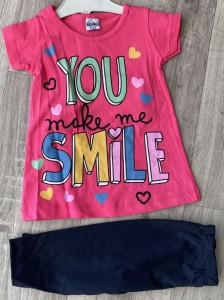 Костюм Buyomus "Smile" розовый, девочка 2-3-4-5 лет