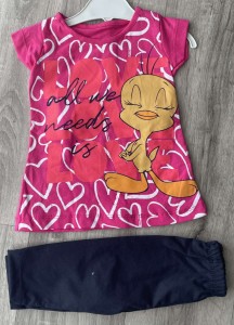 Костюм Buyomus "Love" малиновый, девочка 2-3-4-5лет