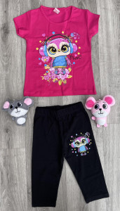 Костюм Ridi "Совёнок" малиновый, девочка 3-4-5-6-7 лет