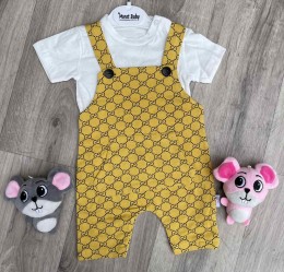 Пісочник Murat Baby "Орнамент" жовтий, унісекс 3-6-9-12 місяців