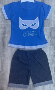 Костюм Rozalinda "Mask" синий, мальчик 6-9-12 месяцев