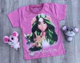 Футболка "Mavka" малиновая, девочка 4-5-6-7-8 лет