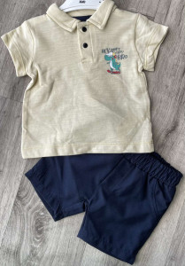 Костюм Partner "Bro" лимонный, мальчик 9-12-18-24 месяцев