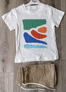 Костюм Partner "Рисунок" бежевый, мальчик 2-3-4-5 лет