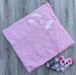 Плед Miz Mit "Аист" розовый, девочка 80/90