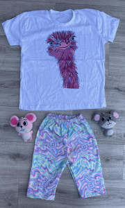 Костюм "Страус" білий, дівчинка 4-5-6-7-8-9-10 років