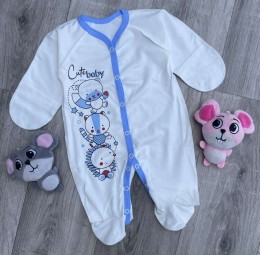 Чоловічок "Cute Baby" блакитний, хлопчик 0-3-6 місяців