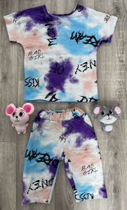 Костюм "Графіті" кольоровий, дівчинка 3-4-5-6 років