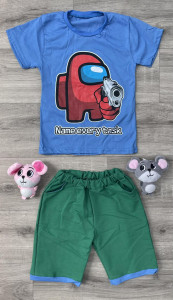 Костюм "Name every task" блакитний, хлопчик 5-6-7 років