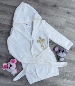 Халат Ramel "Хрестильний" молочний, унісекс 1-2-3 років