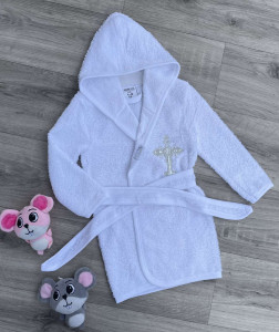 Халат Ramel "Хрестильний" білий, унісекс 1-2-3 років