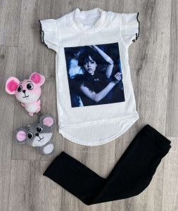 Костюм "Wednesday" білий, дівчинка 2-3-4-5 років