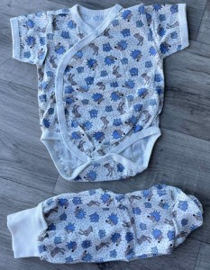 Комплект "Їжачки" блакитний, хлопчик 0-3 місяців