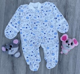 Чоловічок "Динозаври" блакитний, хлопчик 0-3-6 місяців