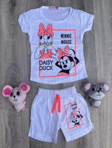 Костюм Minix "Minnie& Daisy" белый, девочка 2-3-4-5 лет