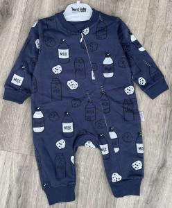 Чоловічок Murat "Milk" синій, хлопчик 3-6-9-12 місяців