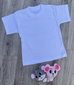 Футболка "Однотонна" біла, унісекс 3-4-5-6-7 років