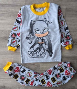Піжама "Batman" сіра, хлопчик 2-3-4-5-6 років