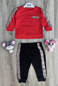 Костюм Murat Baby "В клетку" красный, мальчик 9-12-18-24 месяцев