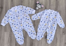 Чоловічок "Алфавіт" білий, унісекс 0-3-6 місяців