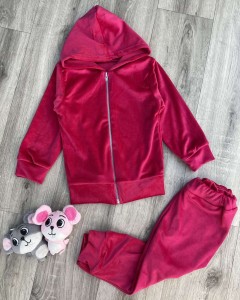 Костюм "Велюр" малиновий, дівчинка 2-3-4-5 років