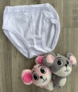 Трусы "Однотонные" белые, девочка 2 года