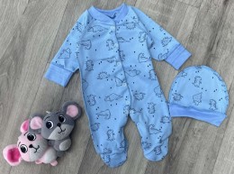 Чоловічок  "Динозаври" блакитний, хлопчик 0-3-6 місяців