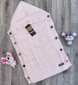 Конверт Becol "На махрі" пудра, дівчинка 40*65