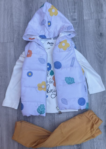 Костюм Partner "Цветочек" жёлтый, девочка 9-12-18-24 месяцев