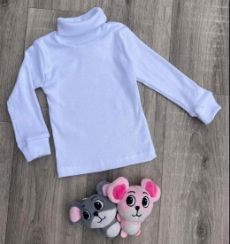 Водолазка "Рубчик" біла, унісекс 8-9-10-11 років